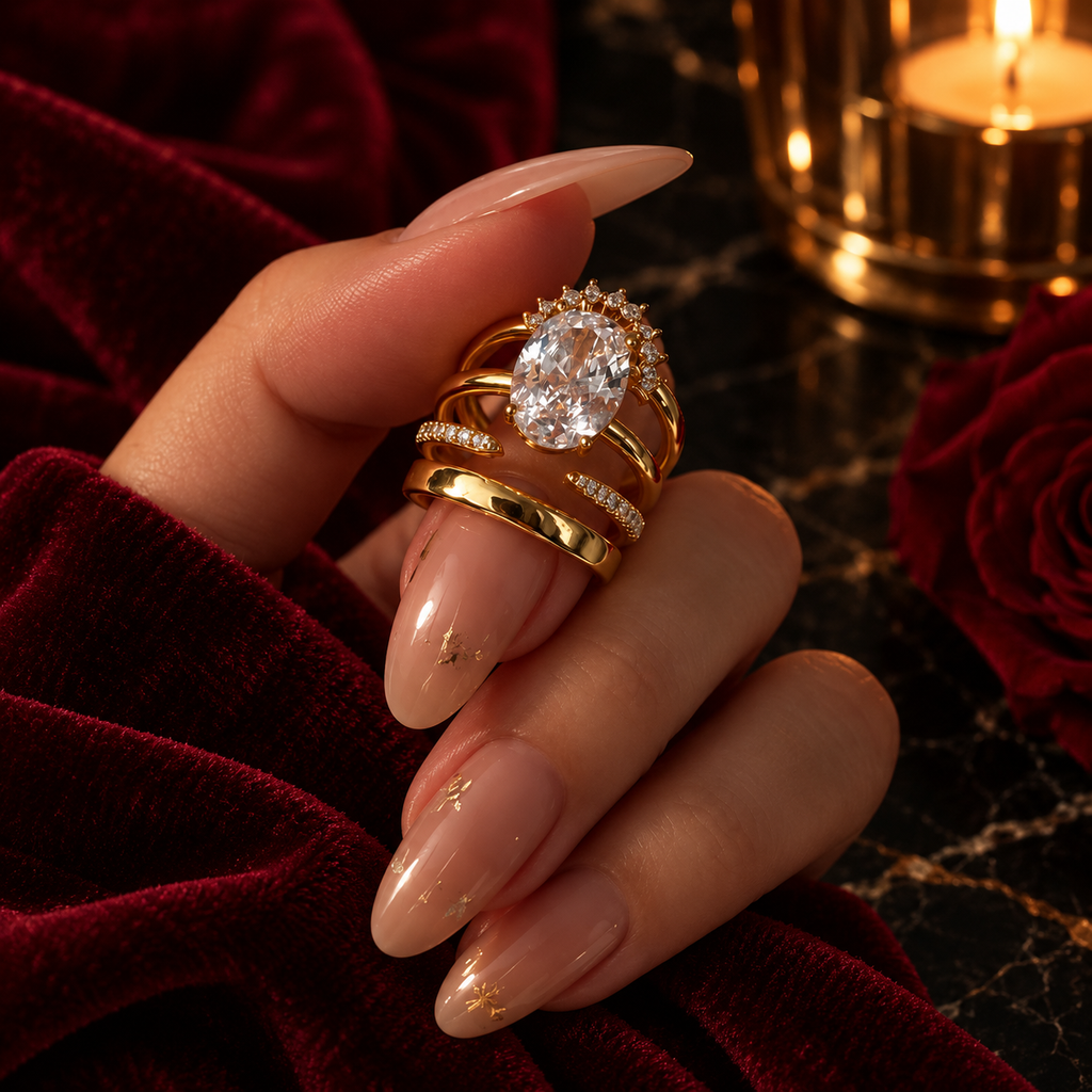 ORVIA Celeste Oval Ring