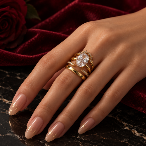 ORVIA Celeste Oval Ring