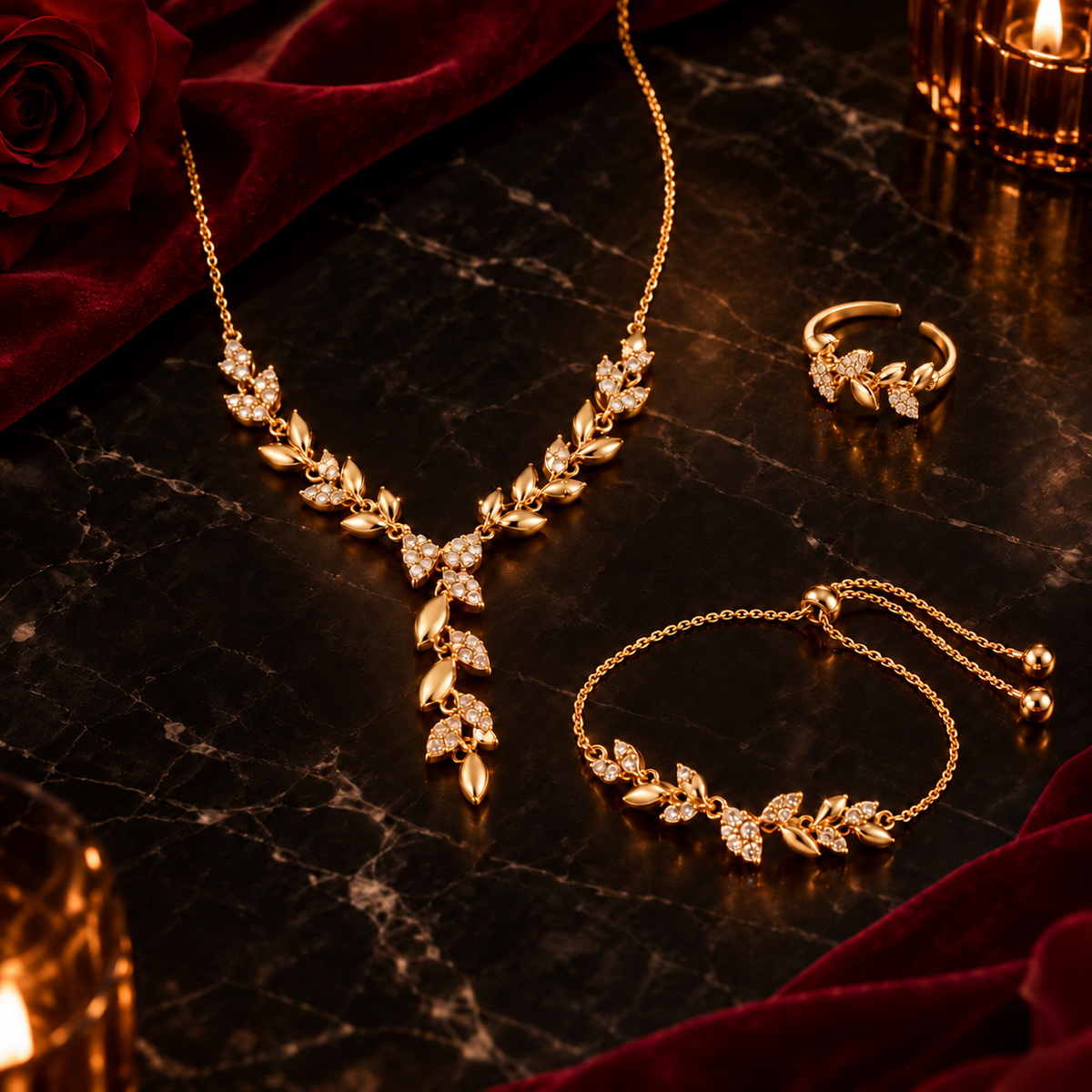 ORVIA Golden Bloom Set