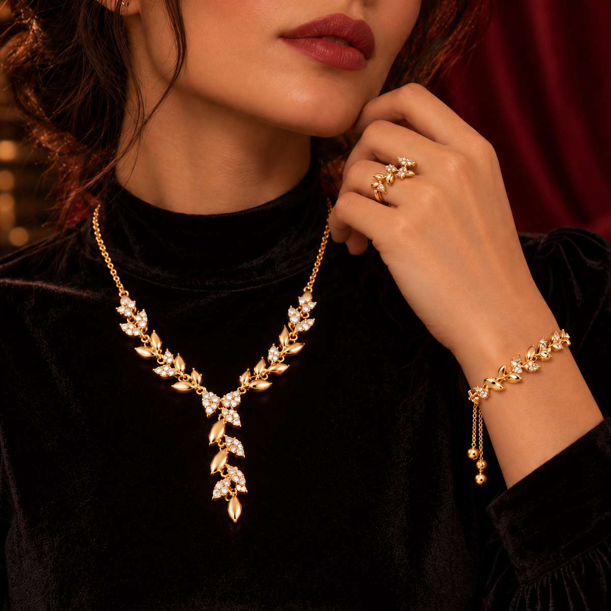 ORVIA Golden Bloom Set